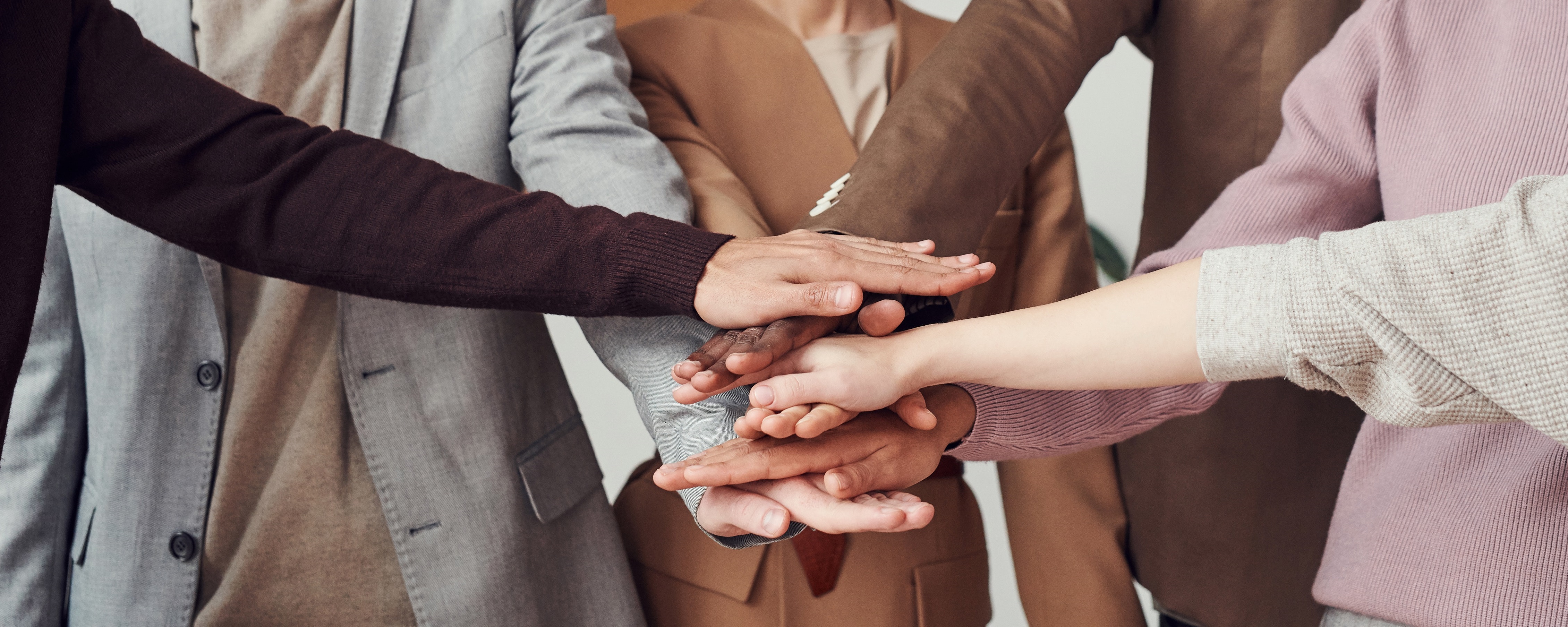 People joining hands