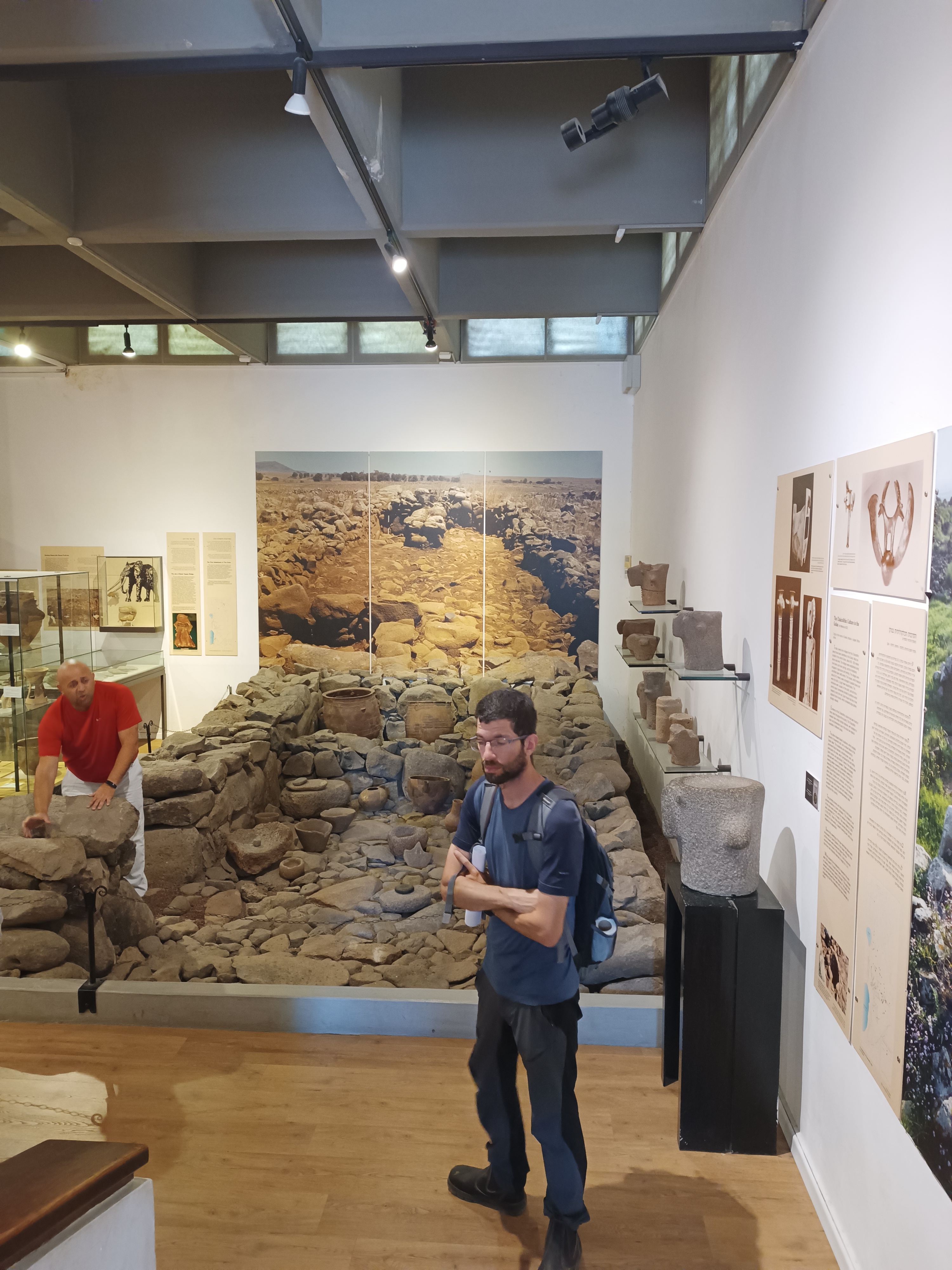 סיור סטודנטים מהאקדמית תל-חי במוזיאון עתיקות הגולן