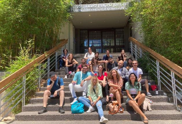 סטודנטים מהאקדמית תל-חי בביקור במוזיאון האמנות היפנית